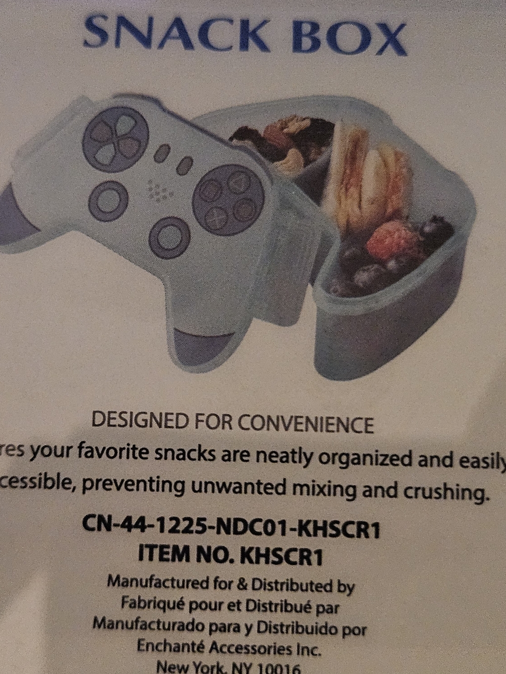 CWC Cook With Color Game Controller Snack Box - Teal Blue - Picture 11 of 16